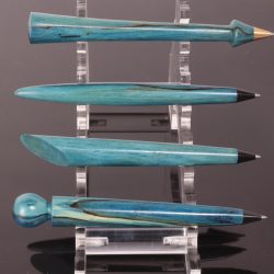 Kugelschreiber Recycling Holz blau