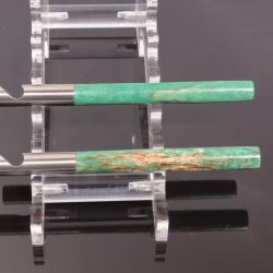 Handgedrechselte Flaschenöffner aus Recyclingholz grün