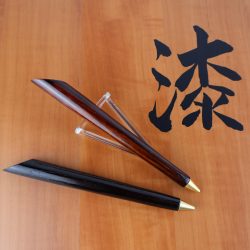 Recycling Kugelschreiber aus Fassdaube mit Urushi